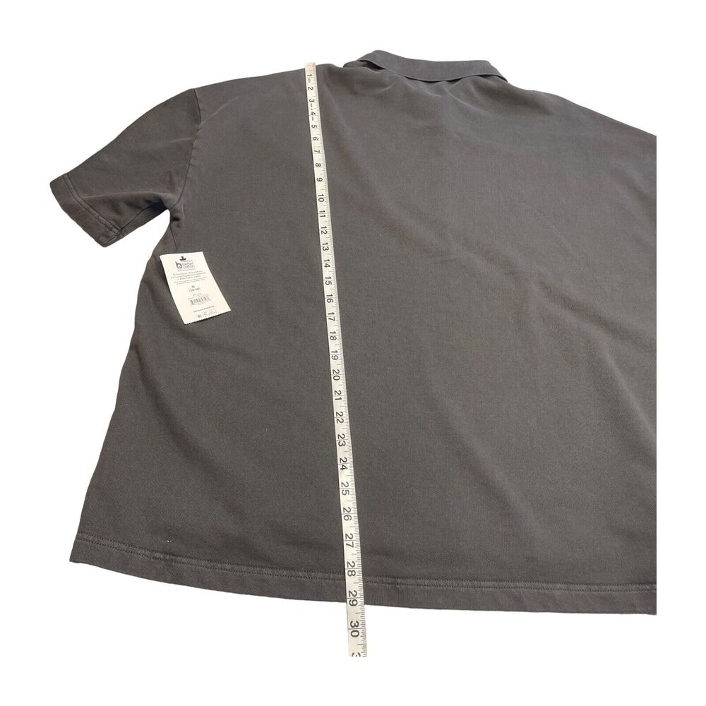 No Boundaries Polo Shirt Men's M (38-40) Charcoal Sky Oversized Fit Short Sleeve - Picture 5 of 9